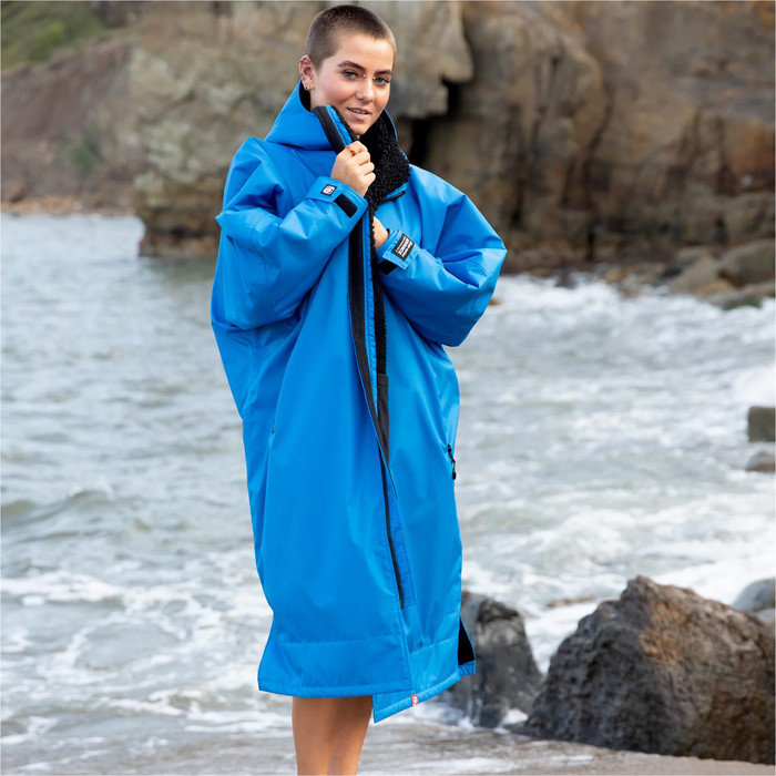 2024 Dryrobe Advance Long Sleeve Changing Robe V3 DR104 - Cobalt Blue / Black